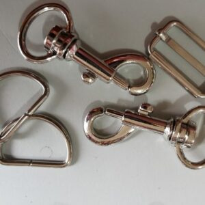Metal Hardware for Bags Straps Dog collars leads Belts Purses dog/Trigger Hook Clips D rings Bar Sliders various sizes Heavy Duty - TriggerHook mix pack