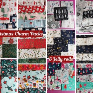 Christmas Fabric Charm Packs and Jelly Rolls