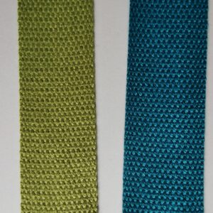 Woven Bag webbing sold as 2m length Stripe Solid Rainbow 1"-1.5" various colours cotton/ acrylic mix bag handles straps belt dog collar - solid olive 30mm