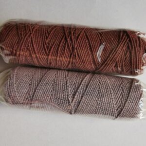 Coloured Shirring Elastic various colours 20m length 100% polyester 0.5mm jewellery crafts cosplay clothing sewing projects - ecru