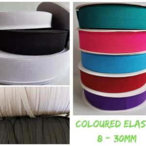 Flat Coloured Elastic