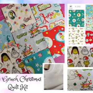 The Grinch Christmas Fabric Charm Pack Quilt Kit