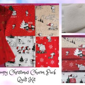 Snoopy Christmas Fabric Charm