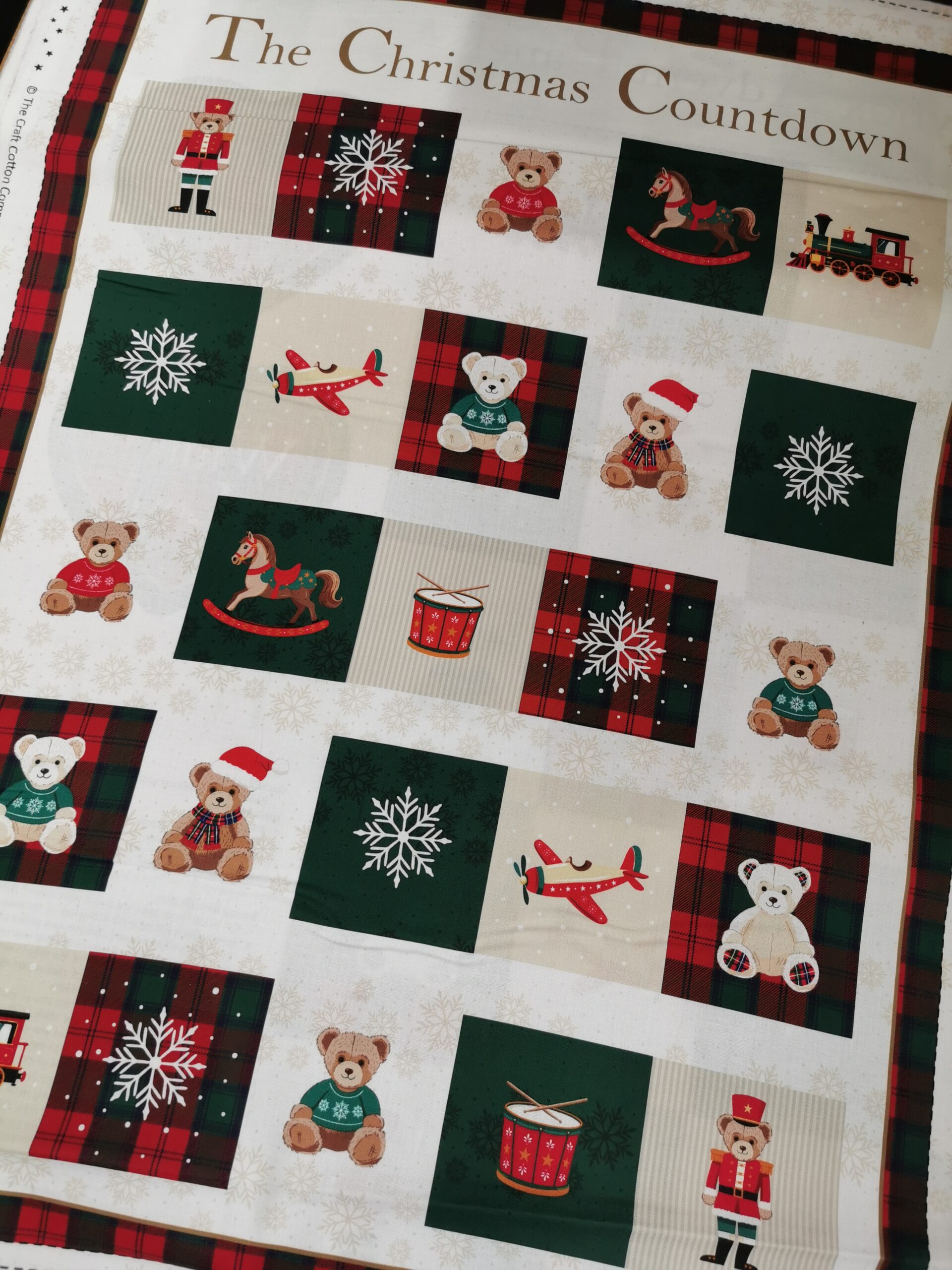 Christmas Toybox Fabric from Craft Cotton FQ, 1/2 yard, Advent and stocking panel teddy bears train soldier horse drum 100% cotton free P+P - Image 15